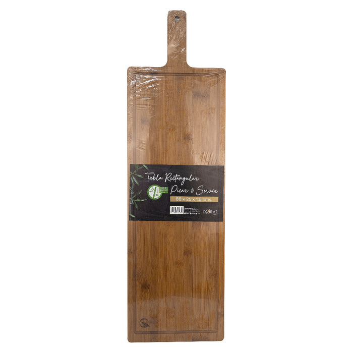 Tabla Bamboo Rectangular Picar y Servir 88 x 26 cm