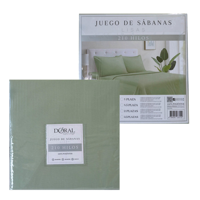 Juego de Sábanas Lisas Color Microfibra - COMPRA MÍNIMA 20 UNIDADES