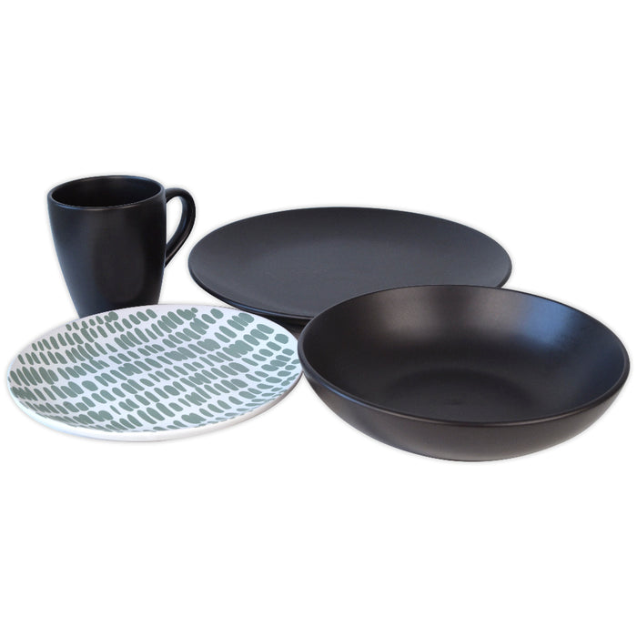 Vajilla Cerámica 16 Piezas Colección Porto Cervo