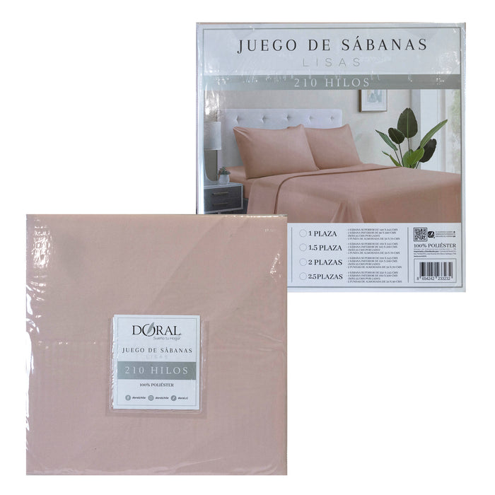 Juego de Sábanas Lisas Color Microfibra - COMPRA MÍNIMA 20 UNIDADES