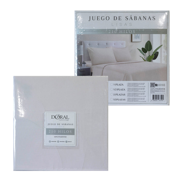 Juego de Sábanas Lisas Color Microfibra - COMPRA MÍNIMA 20 UNIDADES