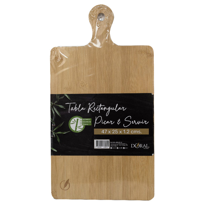 Tabla Bamboo Rectangular Picar y Servir 47 x 25 cm
