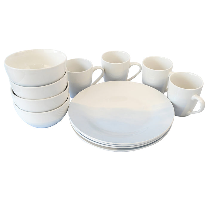 Vajilla Porcelana 12 Piezas Colección De Angelis  - COMPRA MÍNIMA 2 UNIDADES