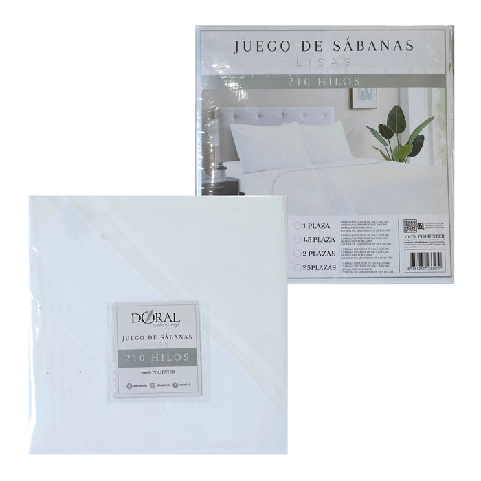 Juego de Sábanas Lisas Color Microfibra - COMPRA MÍNIMA 20 UNIDADES