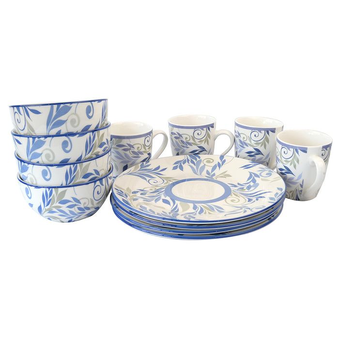 Vajilla Porcelana 12 Piezas Colección De Angelis  - COMPRA MÍNIMA 2 UNIDADES