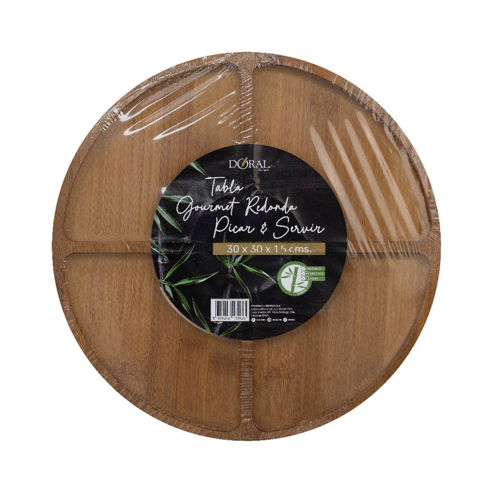 Tabla Bamboo Gourmet Redonda