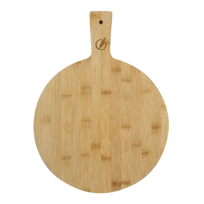 Tabla Bamboo Redonda Picar y Sevir 41 x 30.5 cm