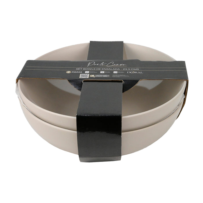 Set 2 Bowls Ensalada 23.3 cm - Porto Cervo - COMPRA MÍNIMA 6 UNIDADES