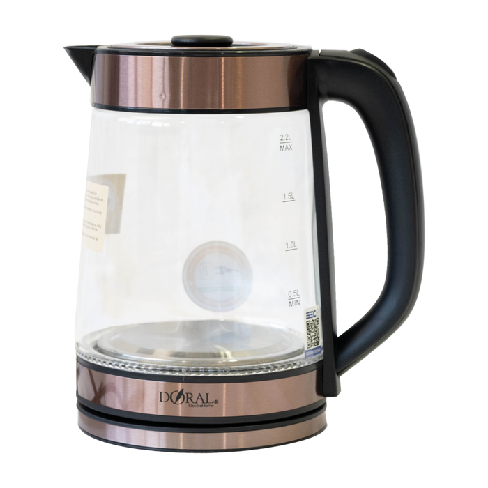 Hervidor de Vidrio Templado Leverkusen 2.2 L - COMPRA MÍNIMA 12 UNIDADES