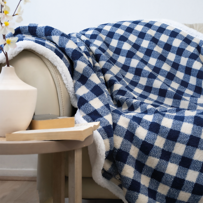 Manta Muffin Estampada Deluxe con Sherpa - COMPRA MÍNIMA 16 UNIDADES