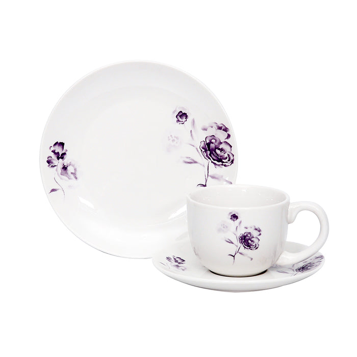 Vajilla Porcelana 12 Piezas Doña María - COMPRA MÍNIMA 6 UNIDADES