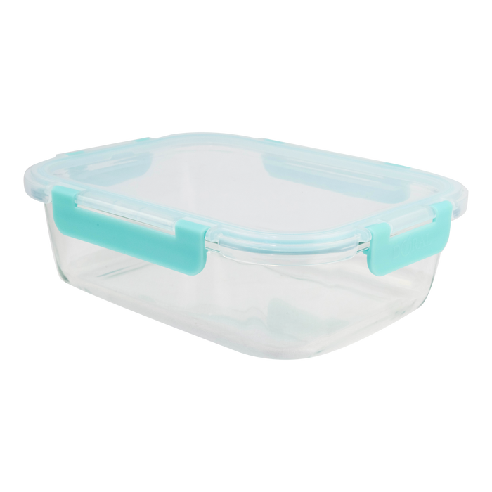Hermético de Vidrio Borosilicato con Tapa Fresh Lock Rectangular 1500 ml - COMPRA MÍNIMA 12 UNIDADES