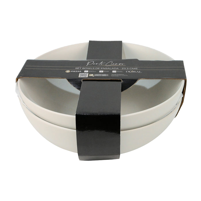 Set 2 Bowls Ensalada 23.3 cm - Porto Cervo - COMPRA MÍNIMA 6 UNIDADES