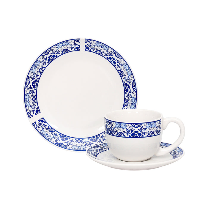 Vajilla Porcelana 12 Piezas Doña María - COMPRA MÍNIMA 6 UNIDADES