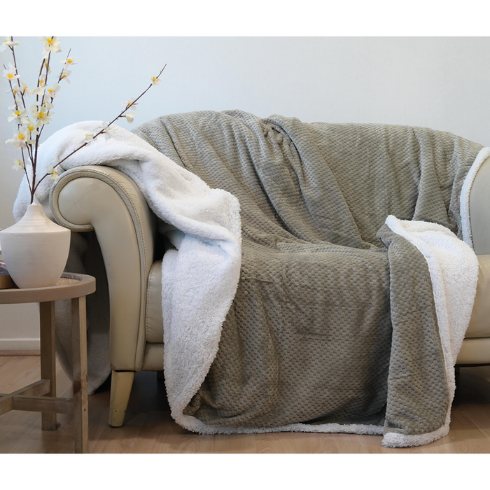Frazada Coral Pop Deluxe con Sherpa - COMPRA MÍNIMA 12 UNI. 1.5 PLAZA, 10 UNI. 2.0 PLAZAS Y 10 UNI. 2.5 PLAZAS