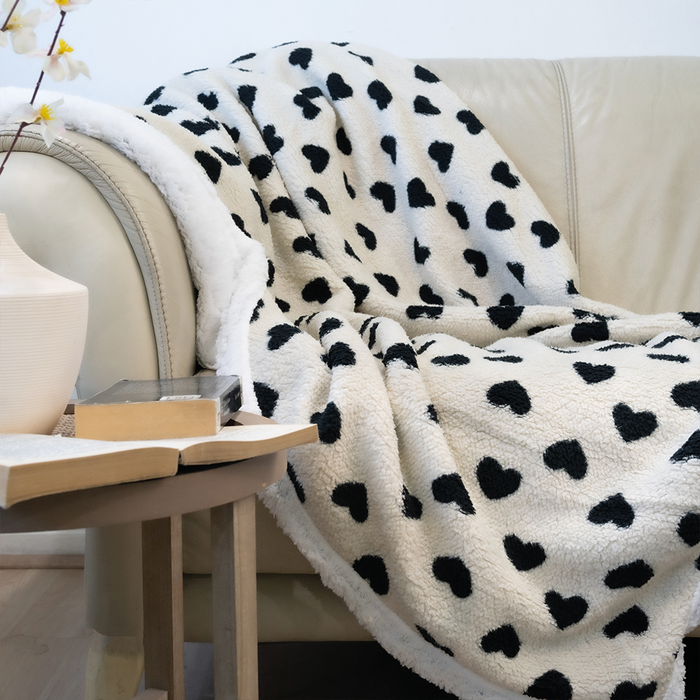 Manta Muffin Estampada Deluxe con Sherpa - COMPRA MÍNIMA 16 UNIDADES