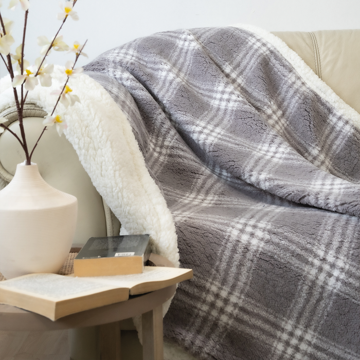 Manta Muffin Estampada Deluxe con Sherpa - COMPRA MÍNIMA 16 UNIDADES