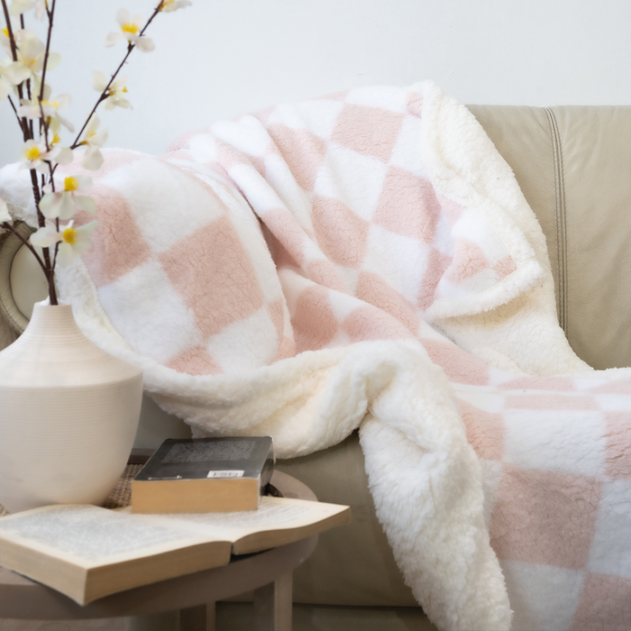 Manta Muffin Estampada Deluxe con Sherpa - COMPRA MÍNIMA 16 UNIDADES