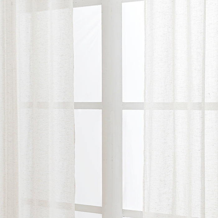 Juego Cortinas Velos Argollas Lino - COMPRA MÍNIMA 20 UNIDADES