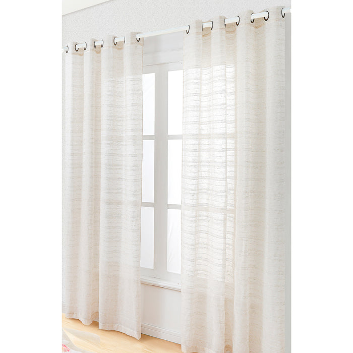 Juego Cortinas Velos Argollas Lino - COMPRA MÍNIMA 20 UNIDADES