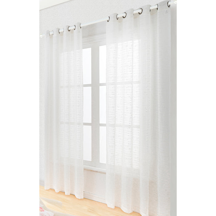 Juego Cortinas Velos Argollas Lino - COMPRA MÍNIMA 20 UNIDADES