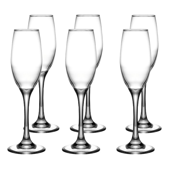 Set 6 Copas de Vidrio Soul - Modelo Espumante (175 ml) - COMPRA MÍNIMA 8 UNIDADES