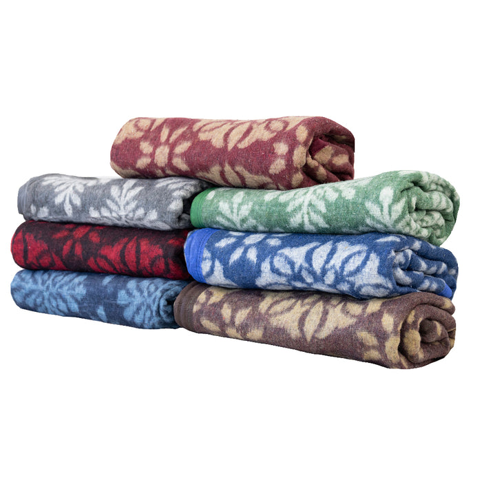 Frazadas  Campo Lindo Jacquard Golden Flores Diseños surtidos