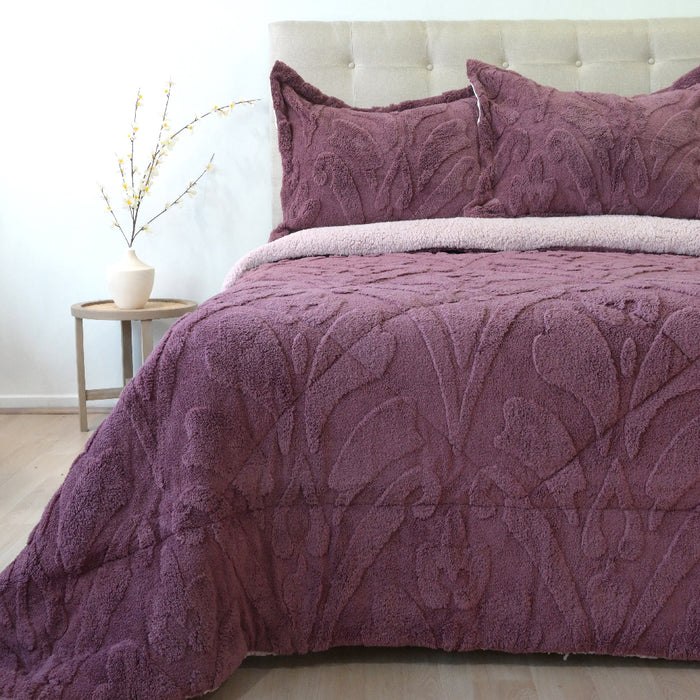 Cubrecama Jacquard Deluxe con Sherpa  - COMPRA MÍNIMA 6 UNIDADES 1.5 Y 5 UNIDADES 2.0 PLAZAS, 2.5 PLAZAS Y 3.0 PLAZAS