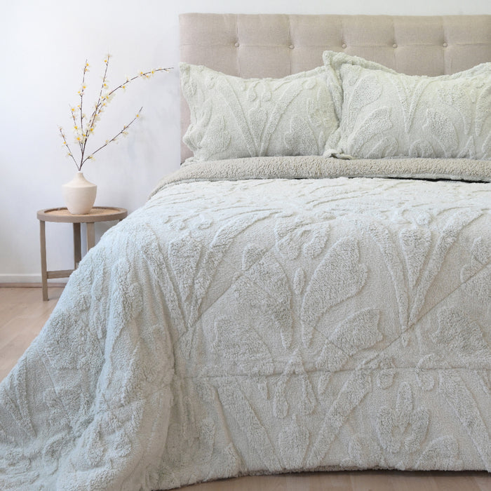 Cubrecama Jacquard Deluxe con Sherpa  - COMPRA MÍNIMA 6 UNIDADES 1.5 Y 5 UNIDADES 2.0 PLAZAS, 2.5 PLAZAS Y 3.0 PLAZAS