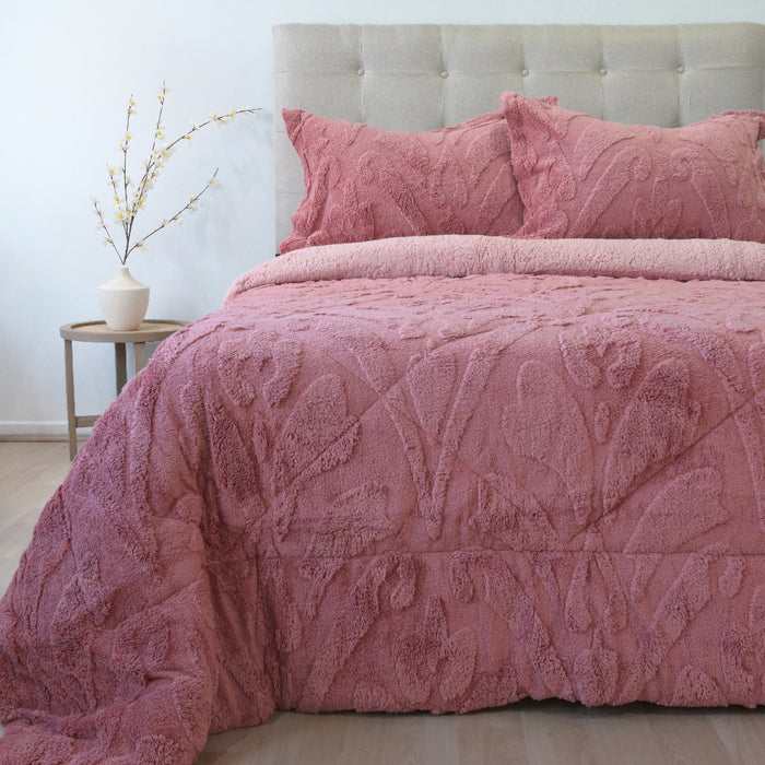 Cubrecama Jacquard Deluxe con Sherpa  - COMPRA MÍNIMA 6 UNIDADES 1.5 Y 5 UNIDADES 2.0 PLAZAS, 2.5 PLAZAS Y 3.0 PLAZAS