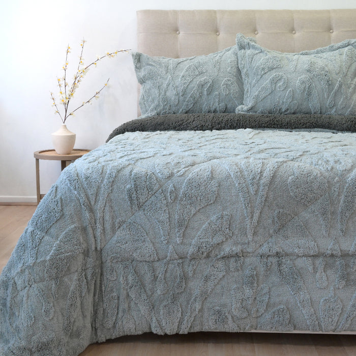 Cubrecama Jacquard Deluxe con Sherpa  - COMPRA MÍNIMA 6 UNIDADES 1.5 Y 5 UNIDADES 2.0 PLAZAS, 2.5 PLAZAS Y 3.0 PLAZAS
