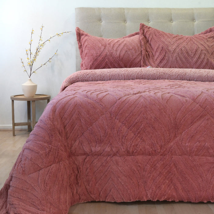 Cubrecama Jacquard Deluxe con Sherpa  - COMPRA MÍNIMA 6 UNIDADES 1.5 Y 5 UNIDADES 2.0 PLAZAS, 2.5 PLAZAS Y 3.0 PLAZAS