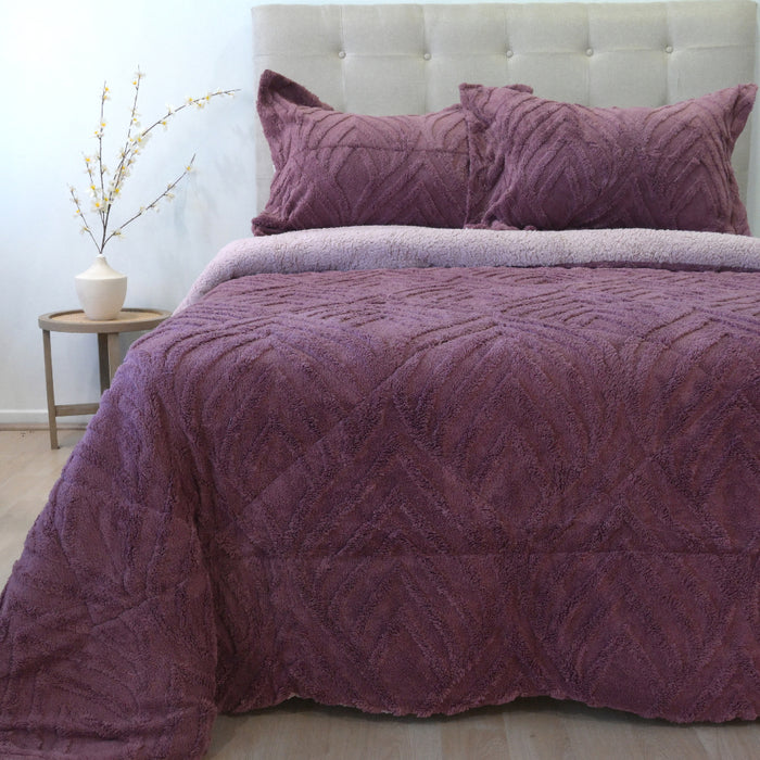 Cubrecama Jacquard Deluxe con Sherpa  - COMPRA MÍNIMA 6 UNIDADES 1.5 Y 5 UNIDADES 2.0 PLAZAS, 2.5 PLAZAS Y 3.0 PLAZAS