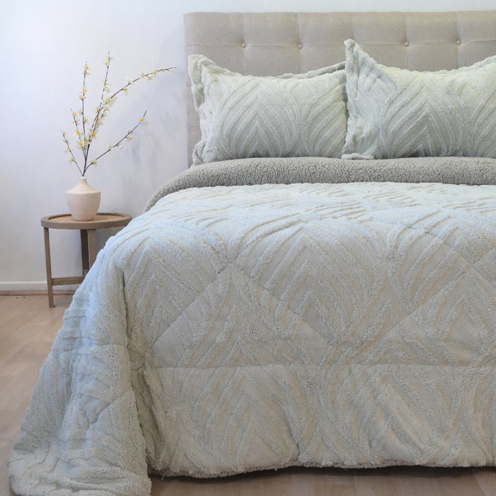 Cubrecama Jacquard Deluxe con Sherpa  - COMPRA MÍNIMA 6 UNIDADES 1.5 Y 5 UNIDADES 2.0 PLAZAS, 2.5 PLAZAS Y 3.0 PLAZAS