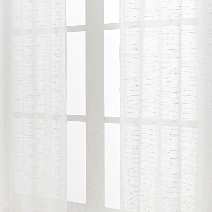 Juego Cortinas Velos Argollas Lino - COMPRA MÍNIMA 20 UNIDADES
