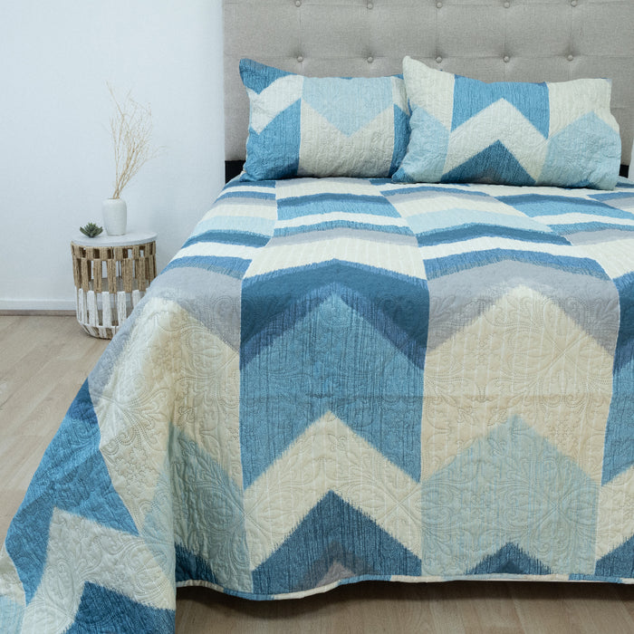 Quilt Hotpress Estampado c/n Fundas Diseños surtidos