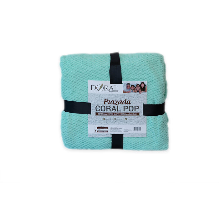 Frazada Coral Pop Deluxe - COMPRA MÍNIMA 20 UNI. 1.5 PLAZA, 14 UNI. 2.0 PLAZAS Y 14 UNI. 2.5 PLAZAS
