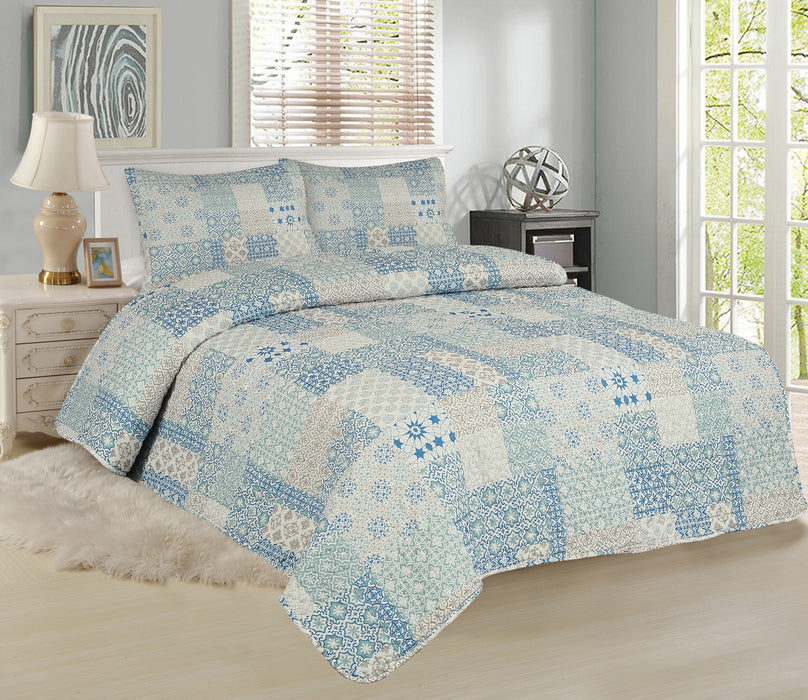 Quilt Doral Stitchy Estampado  - COMPRA MÍNIMA 8 UNIDADES 1.5 PLAZA, 8 UNIDADES 2.0 PLAZAS, 7 UNIDADES 2.5 PLAZAS