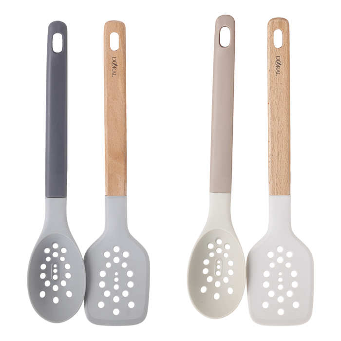 Set Espumaderos de Cocina 2 Piezas: Cuchara + Espátula - COMPRA MÍNIMA 24 UNIDADES
