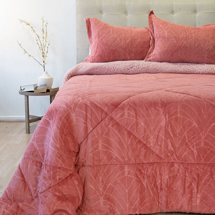 Cubrecama Outboss Deluxe con Sherpa  - COMPRA MÍNIMA 6 UNIDADES 1.5 Y 5 UNIDADES 2.0 PLAZAS, 2.5 PLAZAS Y 3.0 PLAZAS