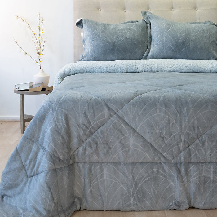 Cubrecama Outboss Deluxe con Sherpa  - COMPRA MÍNIMA 6 UNIDADES 1.5 Y 5 UNIDADES 2.0 PLAZAS, 2.5 PLAZAS Y 3.0 PLAZAS
