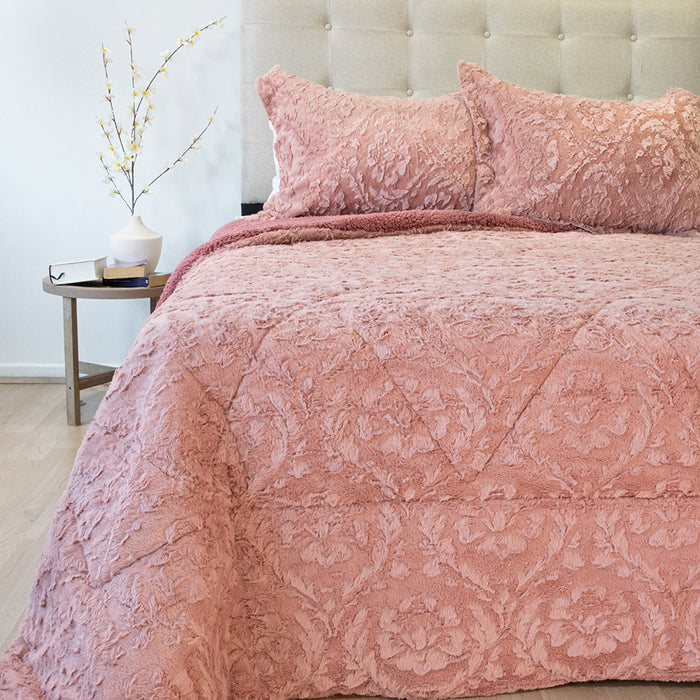 Cubrecama Plush Deluxe con Sherpa Colección Nebula  - COMPRA MÍNIMA 6 UNIDADES 1.5 Y 5 UNIDADES 2.0 PLAZAS, 2.5 PLAZAS Y 3.0 PLAZAS