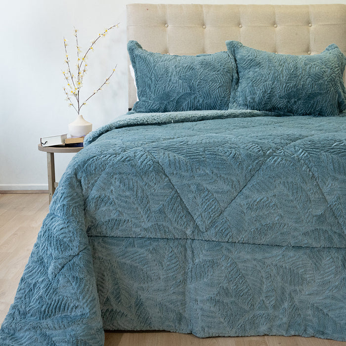 Cubrecama Plush Deluxe con Sherpa Colección Nebula  - COMPRA MÍNIMA 6 UNIDADES 1.5 Y 5 UNIDADES 2.0 PLAZAS, 2.5 PLAZAS Y 3.0 PLAZAS