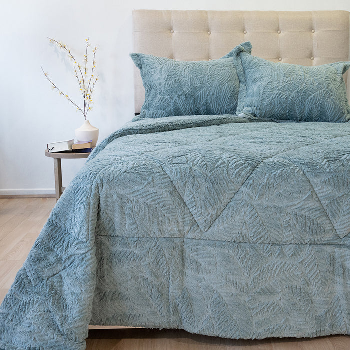 Cubrecama Plush Deluxe con Sherpa Colección Nebula  - COMPRA MÍNIMA 6 UNIDADES 1.5 Y 5 UNIDADES 2.0 PLAZAS, 2.5 PLAZAS Y 3.0 PLAZAS