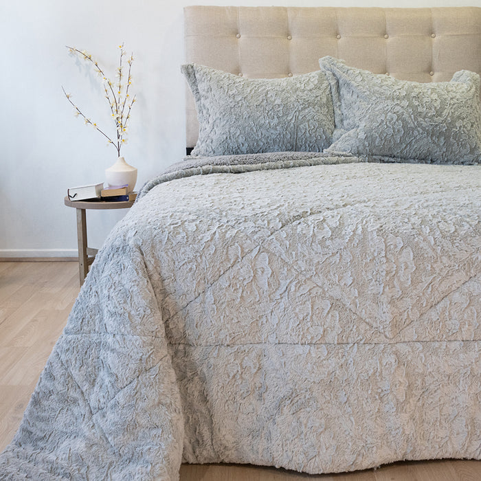 Cubrecama Plush Deluxe con Sherpa Colección Nebula  - COMPRA MÍNIMA 6 UNIDADES 1.5 Y 5 UNIDADES 2.0 PLAZAS, 2.5 PLAZAS Y 3.0 PLAZAS