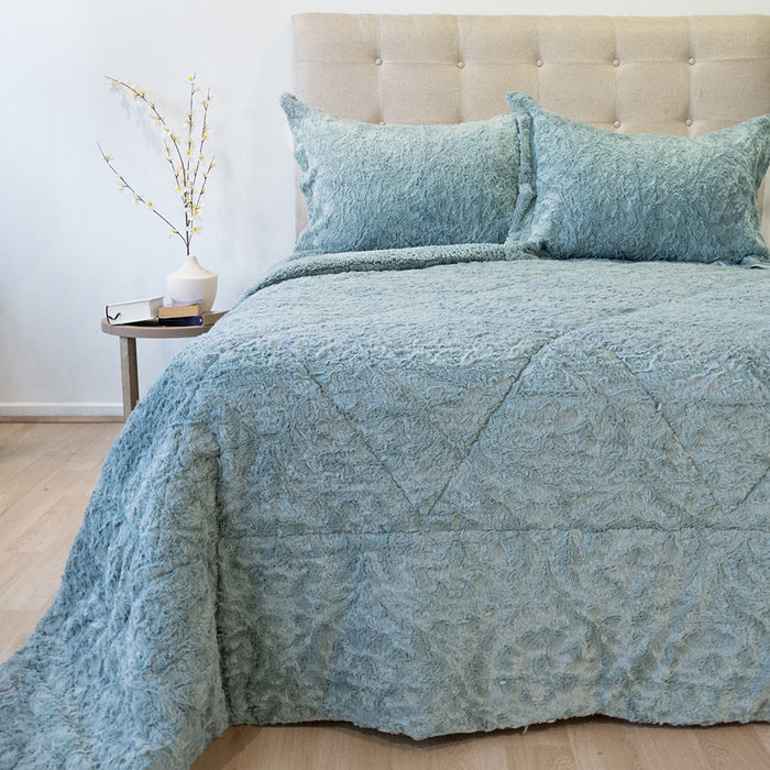 Cubrecama Plush Deluxe con Sherpa Colección Nebula  - COMPRA MÍNIMA 6 UNIDADES 1.5 Y 5 UNIDADES 2.0 PLAZAS, 2.5 PLAZAS Y 3.0 PLAZAS