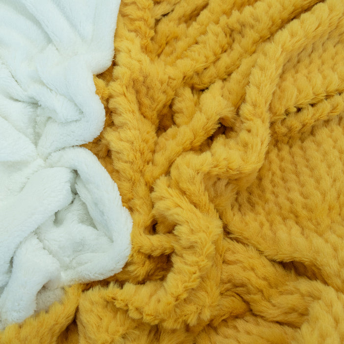 Frazadas Doral Plush Deluxe con Sherpa Colores surtidos