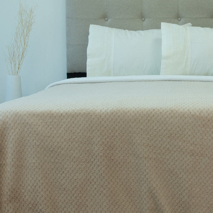 Frazada Coral Pop Deluxe con sherpa