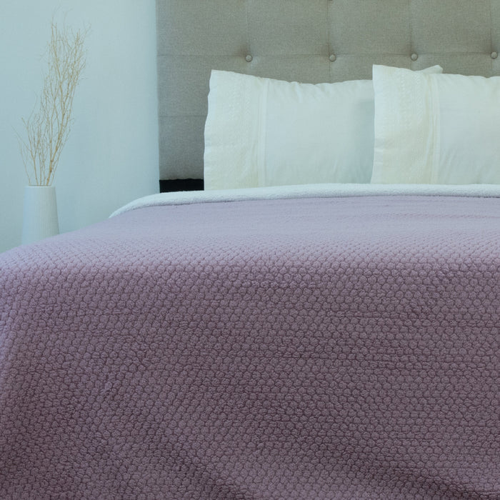 Frazada Coral Pop Deluxe con sherpa