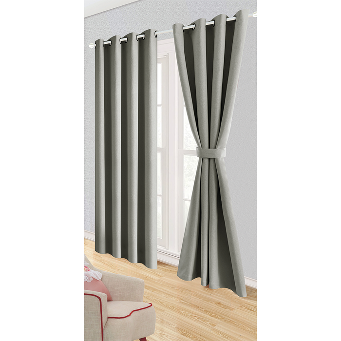 Juego de Cortinas TPU Mauve Argollas Ligne de Nuit Blackout - COMPRA MÍNIMA 10 UNIDADES